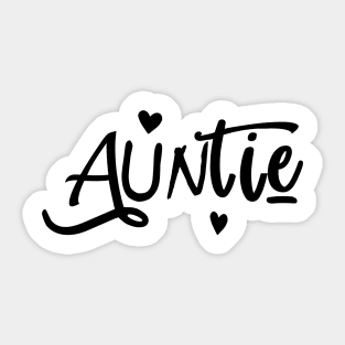 auntie black Sticker